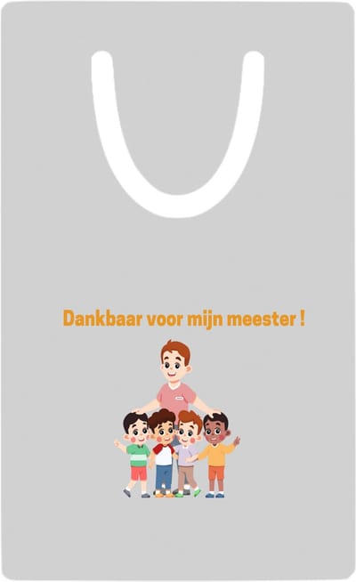 Hacebo® - dankbaar voor mijn meester metalen boekenlegger - Meester - leraar - verjaardag - cadeautje voor meester - meester artikelen - kado - geschenk - gift - verjaardagscadeau - meesterdag Bladwijzer boekenleggers - 7.6 cm x 5cm