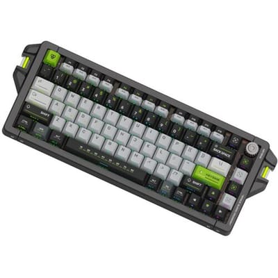 KEYSME AHD-HCKR-C 75%-toetsenbord voor computerspellen, Amerikaanse QWERTY-indeling, magnetische Jade Pro-schakelaars, 8 kHz opvragingsfrequentie,
