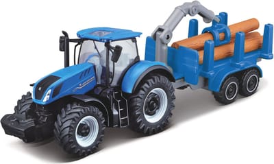 Maisto New Holland T7.315 Hd - Modelauto - Schaal 3" - Blauw