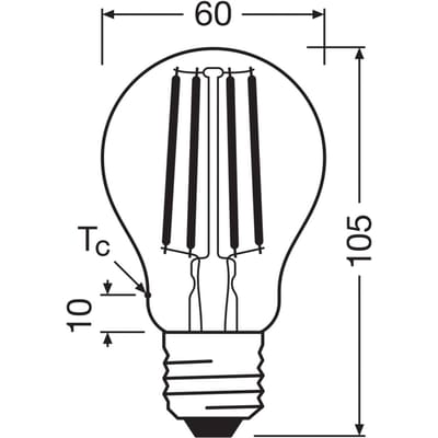 OSRAM HOMELIGHTING 4099854253461 LED-lamp Energielabel A (A - G) E27 Peer 2.2 W = 40 W Warmwit (Ø x h) 60 mm x 60 mm Filament / Retro-LED 2 stuk(s)