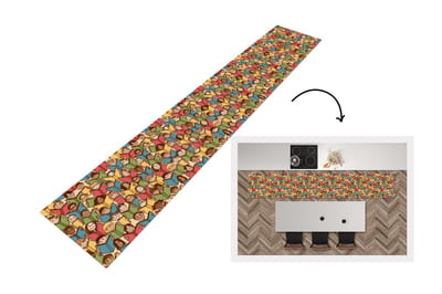 Keukenloper - Loper keuken - Patronen - Boek - Kinderen - 300x50 cm - Keukenloper vinyl