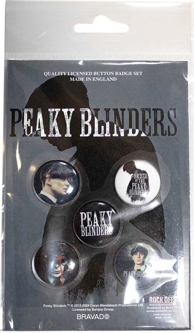 Peaky Blinders - By Order Of Badge/button - Set van 5 - Multicolours