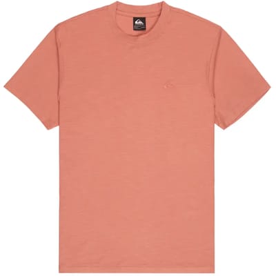 Quiksilver Slub Roundneck T-shirt Met Korte Mouwen Oranje M Man
