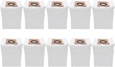 10-delige stofzakken voor robotstofzuigers van non-woven stof, geschikt voor verschillende modellen, 3L capaciteit, optimale stofopvang en gebruiksgemak