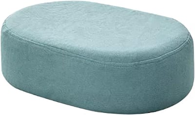 Moderne Voetenbank - Draagbare Poef - Ontspanning Thuis - Hoge Dichtheid Schuim - 42 x 34 x 18 cm - Blauw