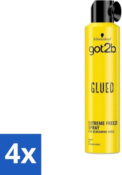 Schwarzkopf - Got2b - Hairspray - Extreme Freeze - Extra Hold & Stylingkracht - 300 ml - Voordeelverpakking - 4 stuks