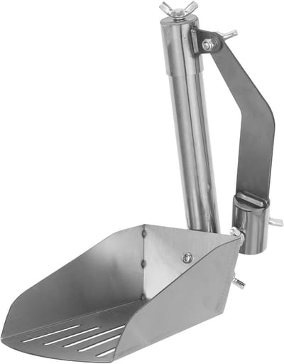Dakgootreinigingsschep - Gootreiniger - Bladeren Verwijderen - Lichtgewicht Aluminium - 14 x 8.6 x 4.5 cm - Zilver