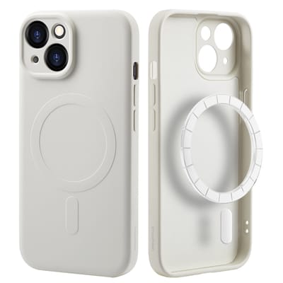 imoshion Hoesje - Geschikt voor Apple iPhone 15 - Color Backcover geschikt voor MagSafe - Beige