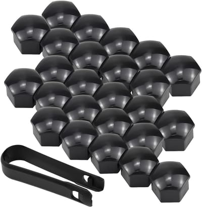 Set van 20 Universele 17mm Wielmoerkappen met Verwijdertool - Bescherming voor Auto Banden en Velgen