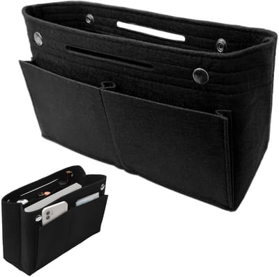 Dailygoods- Tassenorganizer 23x9,5x15 cm - Handtasorganizer - Vilten Organizer - 9 Compartimenten - Hoogwaardig Vilt - Duurzaam en Veilig - Handtas