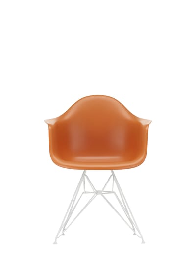 Vitra DAR Eames Plastic Armchair - roestoranje RE - wit