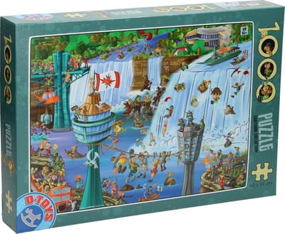 D-Toys puzzel Cartoon Niagara Falls 1000 stukjes legpuzzel volwassenen.