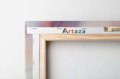 Artaza Canvas Schilderij Drieluik Abstracte Kunst van Marmer - 120x60 - Foto Op Canvas - Canvas Print