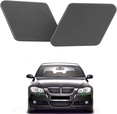 Koplamp Wassers Dop - Beschermkapjes Set - Auto Onderhoud - Specifiek Model - 1 Paar - Mat Zwart