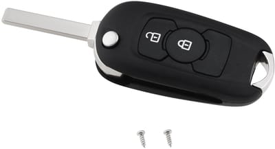 Dailygoods- Afstandsbediening Sleutel Cover - Opvouwbaar - 2 Knoppen - Compatibel met Vauxhall/Opel - Duurzaam - Effectieve Bescherming - Sleutelbehuizing