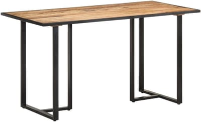 Eetkamertafel Mangohout - Keukentafel Hout - Centrum Wonen - Uniek Houtnerf Patroon - 140 cm Lengte - Natuurlijk Hout