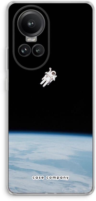 Case Company® - Hoesje geschikt voor Oppo Reno 10 Pro hoesje - Alone in Space - Soft Cover Telefoonhoesje - Bescherming aan alle Kanten en Schermrand
