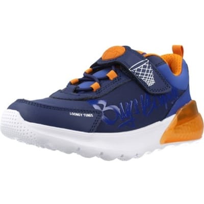 GEOX ACTIVART ILLUMINUS JONGENS - MARINEBLAUW/ORANJE - Maat 27