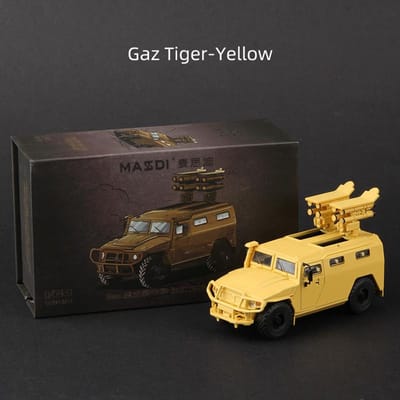 Massdi 1:64 Tiger Gaz Pantserwagen Auto Model M1151 Off-Road Antitank Legering Miniatuur Diecast Voertuigen Speelgoed Collectie
