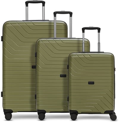 Redolz Essentials 05 3-SET 4 wielen Kofferset 3-delig - Harde bagage - TSA slot - dark-olive 2