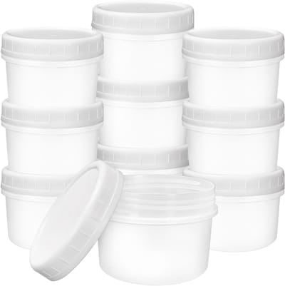 20 Stuks Kleine Voedselopslagdozen, 250ml Herbruikbare Plastic Bakjes, Stapelbare en Lekvrije Voedselcontainers voor Magnetron en Vriezer