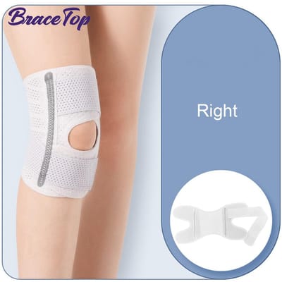 Genouillère Respirante Réglable Avec Stabilisateurs Latéraux Pour Déchirure du Ménisque Lésion du LCA LCP Arthrite Soulagement de la Douleur Articulaire Support S