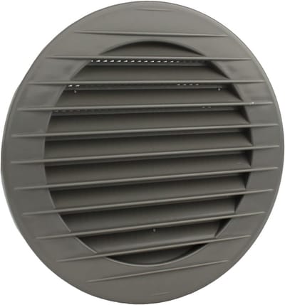 Rond Ventilatierooster met Insectengaas in Diverse Kleuren en Maten