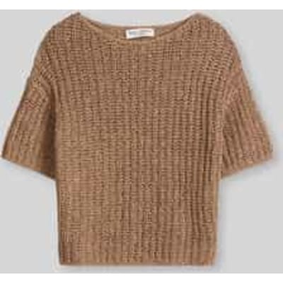 relaxed fit trui van katoenmix