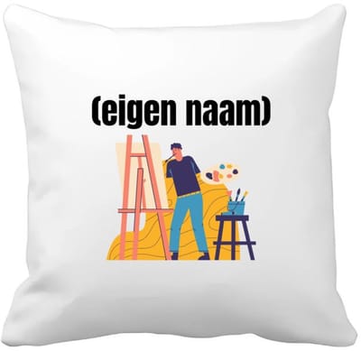 Akyol - kunstenaar die schildert met eigen naam Kussen hoes - Kunst - kunstenaars/kunstenaressen - iemand die houdt van kunst of kunst maken - verjaardag - cadeau - kado - 40 bij 40 cm