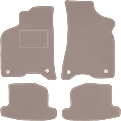 Beige veloursmatten voor: Volkswagen Lupo hatchback (1997-2005)