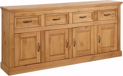Selma Dressoir met 4 Deuren en 4 Lades - Massief Grenenhout - 192 cm