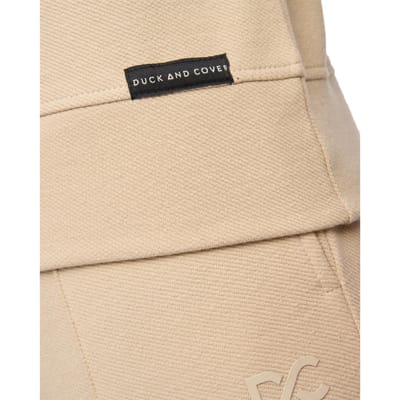 Duck and Cover Heren Slellmoore Quarter Zip Sweatshirt (Stone)