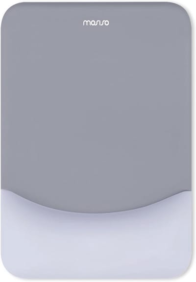 Ergonomische muismat met polssteun en antislip basis voor comfortabel typen