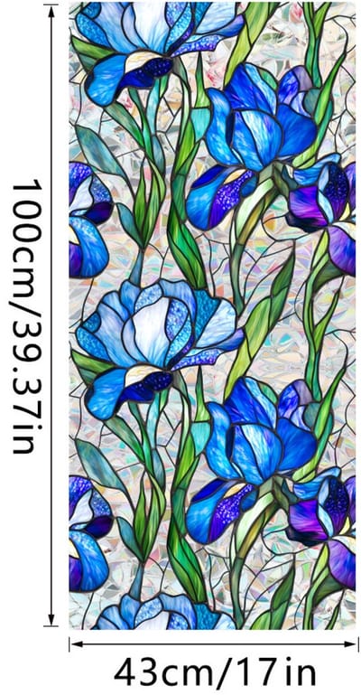 3D Regenboog Raamfolie- Anti-Inkijk - Isolerend & Zonwerend - 43x100cm – Statisch - Prisma Bejuweled EffectXCBL056