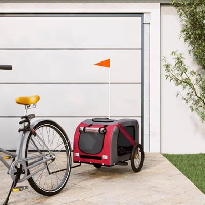 Hondenfietskar - Hondenkar Fiets Aanhanger - Comfortabel Vervoer - Robuust IJzeren Frame - 1335 x 69 x 735 cm