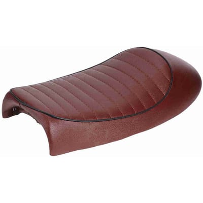Coussin de selle plat en cuir PU pour moto, Vintage Cafe Racer, pour CG125 GN CG CB400SS noir