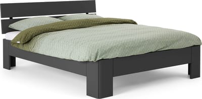 B Bright Fresh 500 Bed met Hoofdbord 140 x 200 cm - Bedframe Antraciet - Bedombouw - Instaphoogte: 50cm - Tweepersoonsbedden