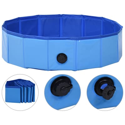 vidaXL - Hondenzwembad - inklapbaar - 80x20 - cm - PVC - blauw