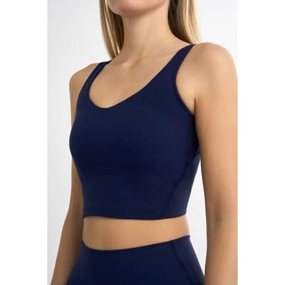 FAMME Softy Crop Top Mocha Grey M