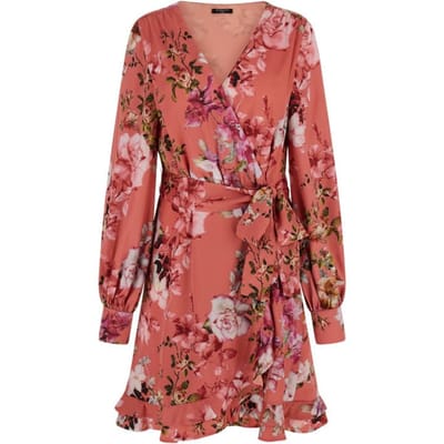 GUESS Marciano By  Erika Dress Ethereal Roses Pink Taglia: 36 | Abiti Mini Outlet | Donna | Rosa
