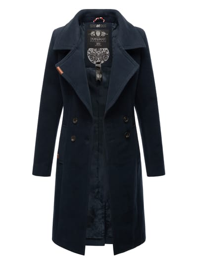 Navahoo Dames Trenchcoat Wooly – Premium Wintermantel met Elegante Pasvorm