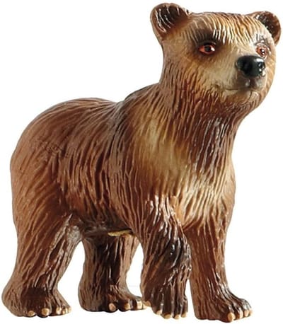 Bullyland 69399 – Speelfiguur Bruine Beer Welp – ca. 5,5 cm – levensecht en detailrijk vormgegeven – ideaal als educatief speelfiguur, decoratie of klein cadeautje voor kinderen vanaf 3 jaar