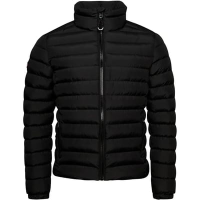 Superdry Fuji Emb Padded Jacket Heren Jas - Black - Maat M