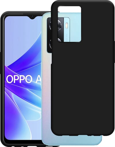 Cazy hoesje geschikt voor Oppo A57s Hoesje Siliconen - Flexibele Case - Zwart
