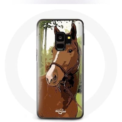 Hoesje - Samsung - Galaxy S9 - Bruin - Paardenras - Hard bruin