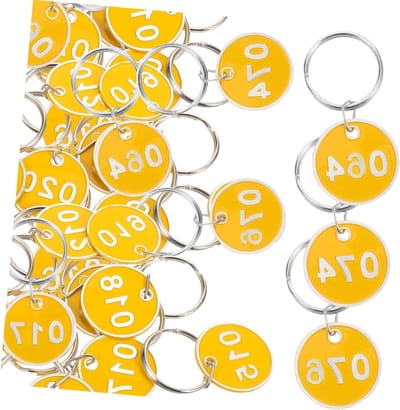 Ronte - Sleutelhangers en opberglabels voor bagage met nummerplaten - Handig en Stijlvol - Reisaccessoires