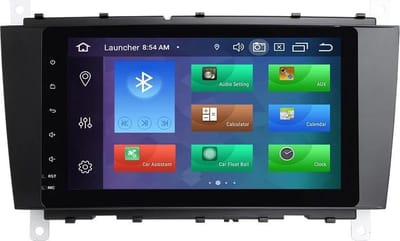 Android navigatie en multimediasysteem geschikt voor Mercedes Benz C klasse ingebouwde CarPlay autoradio bluetooth usb wifi 2GB + 32GB