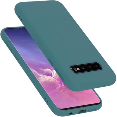 Cadorabo Hoesje geschikt voor Samsung Galaxy S10 4G in LIQUID GROEN - Beschermhoes gemaakt van flexibel TPU silicone Case Cover