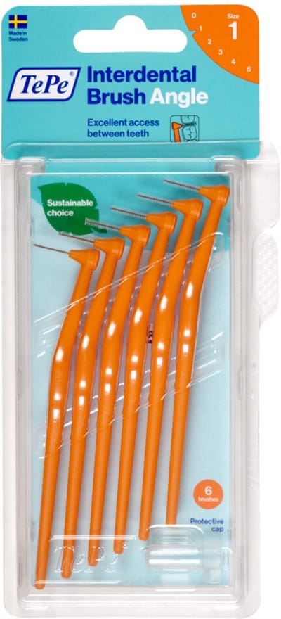 TePe Angle Interdentale Ragers 0,45 mm Oranje - 3 x 6 stuks - Voordeelverpakking