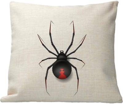 Kussen - Design - Insect - Spin - Linnen - Kleurvast - inclusief vulling